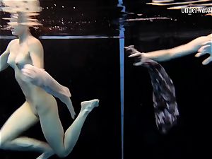 2 dolls swim and get nude luxurious